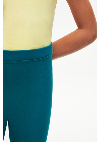 Koyu Petrol Basic Kız Çocuk Yazlık Tayt modelleri