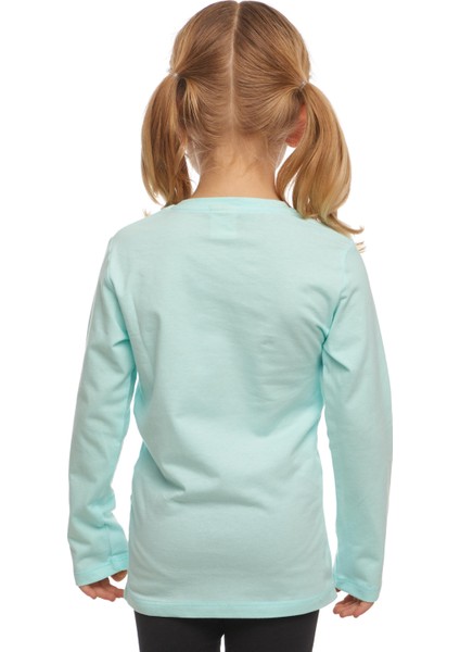 Mint Basic Unisex Çocuk Mevsimlik Sıfır Yaka Uzun Kollu Tişört modelleri