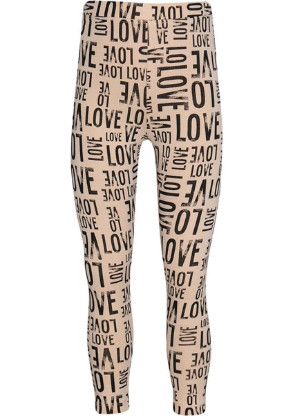 Lovely Letters Kız Çocuk Desenli Yazlık Tayt
