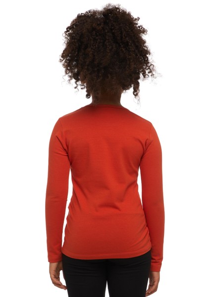 Kiremit Basic Mevsimlik Likralı Uzun Kollu Kız Çocuk Tişört modelleri