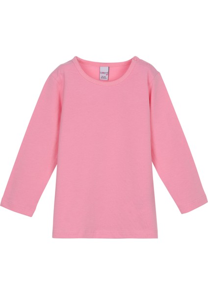 Pembe Basic Çıtçıtlı Uzun Kollu Bebek Tişört