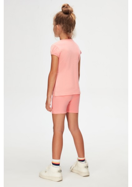 Somon Basic Kız Çocuk Sıfır Yaka Karpuz Kol Tişört indirimleri