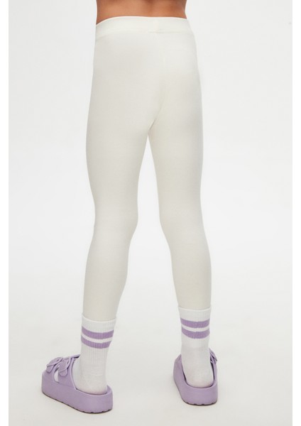 Ekru Basic Kız Çocuk Yazlık Tayt fırsatları