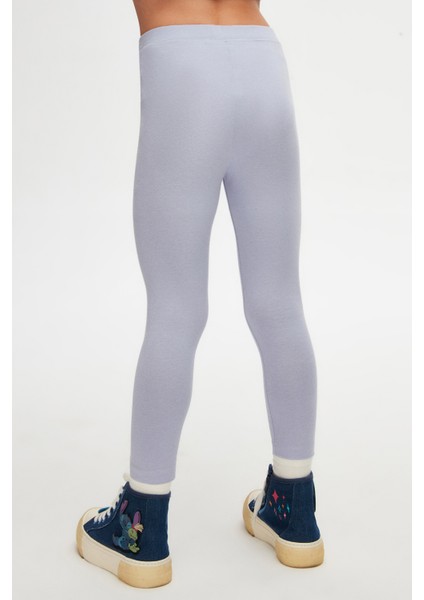 Açık Lila Basic Kız Çocuk Yazlık Tayt fırsatları