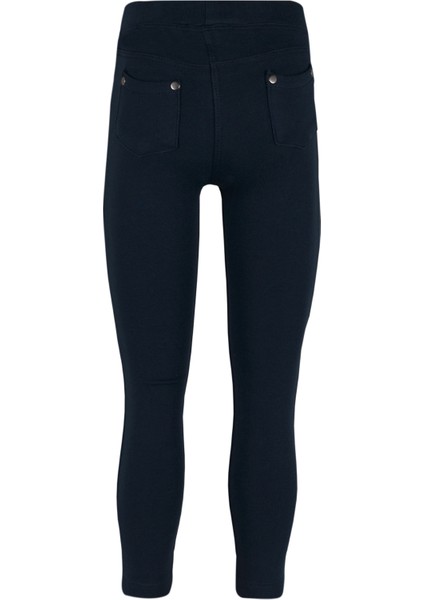 Koyu Lacivert 4 Cepli Kız Çocuk Kışlık Tayt fiyatları