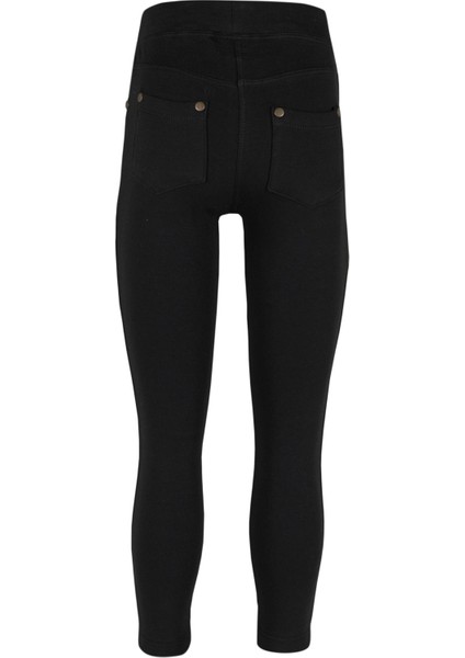 Siyah 4 Cepli Şardonlu Kız Çocuk Kışlık Tayt fiyatları