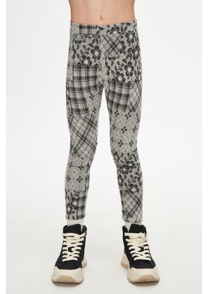 Cranky Kız Çocuk Örme Kışlık Desenli Tayt fiyatları