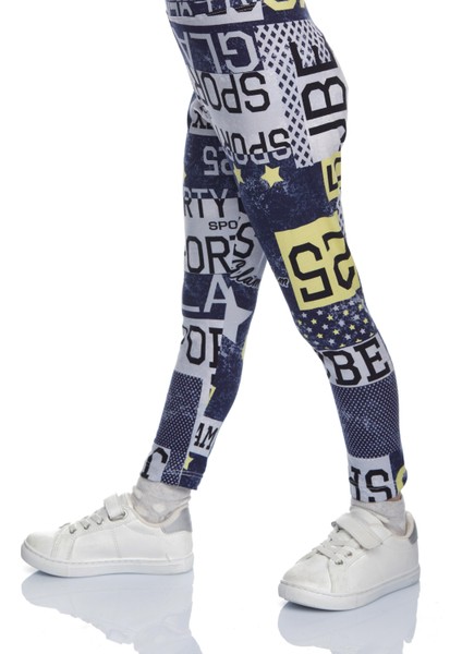 Sporty Glam Kız Çocuk Desenli Yazlık Tayt fiyatları