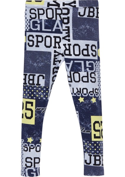 Sporty Glam Kız Çocuk Desenli Yazlık Tayt modelleri