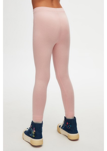 Pudra Pembe Basic Kız Çocuk Yazlık Tayt fırsatları