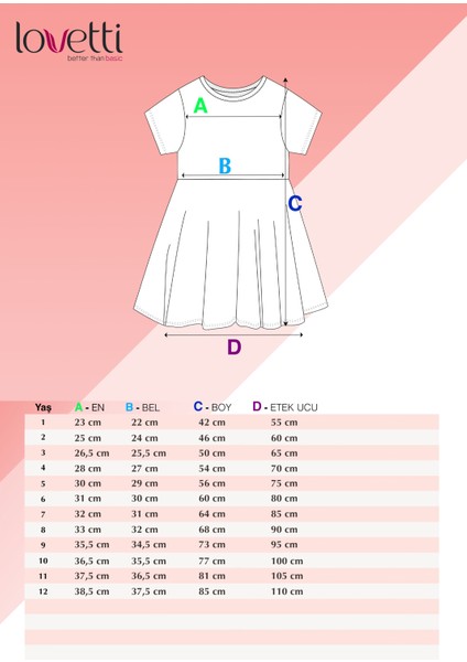 Açık Mor Renkli Basic Kız Çocuk Kısa Kollu Elbise