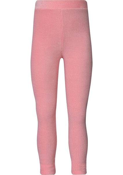 Somon Kız Çocuk Fitilli Kadife Tayt