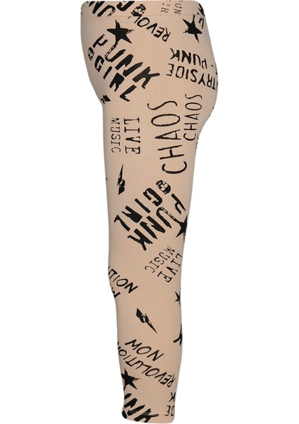 Punk Gırl Kız Çocuk Desenli Yazlık Tayt modelleri