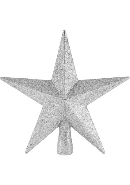New Year Yılbaşı Yıldız Ağaç Başlığı Silver 21,3X20,3 cm fırsatları