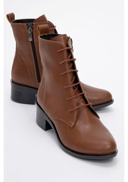 Kadın Yuvarlak Burunlu Bot TABA CİLT