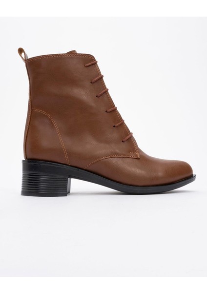 Kadın Yuvarlak Burunlu Bot TABA CİLT fiyatları