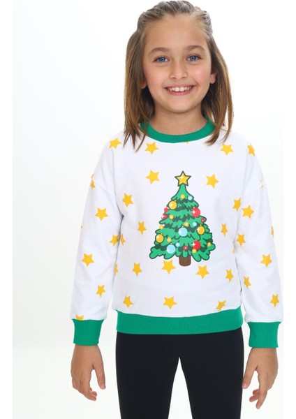 Kız Çocuk Baskılı Sweatshirt