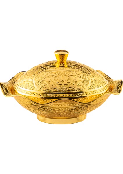 Büyük Boy Oval Kapaklı Metal Şekerlik (033) fiyatları