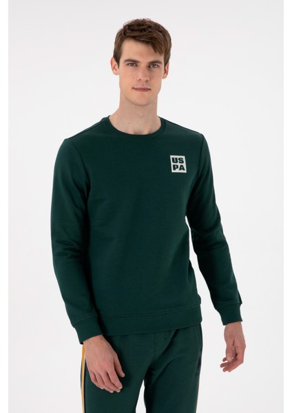 Erkek Koyu Yeşil Sweatshirt 50293456-VR079
