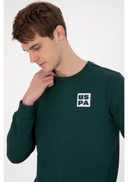 Erkek Koyu Yeşil Sweatshirt 50293456-VR079