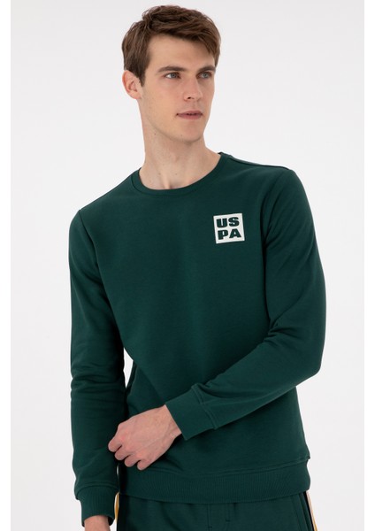Erkek Koyu Yeşil Sweatshirt 50293456-VR079