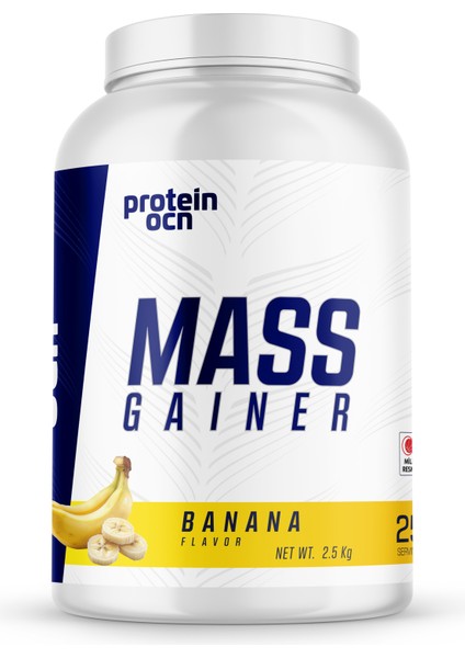 Mass Gainer - Muz - 2.5 kg - 25 Servis