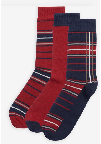 Tartan Çorap Hediye Kutusu RE75 Cranberry