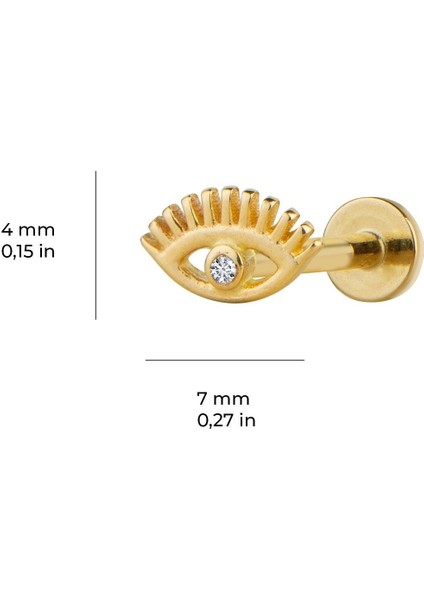 Göz Altın Piercing