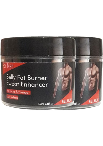 2li Adet Belly Fatburner Sweat Enhancer Erkeklere Özel Istenmeyen Yağlara Parçalayıcı Kas Şekillendirme Kremi 100 ml