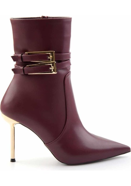 Bordo Kadın Bot & Bootie K02209032509 fiyatları