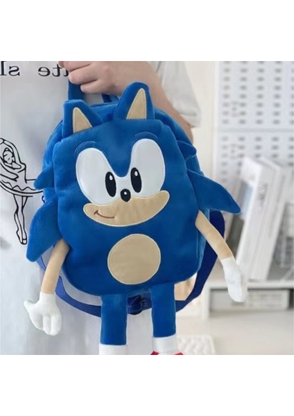 Sonic Peluş Çanta Süper Sonic Fare Kirpi Çocuk Oyuncak Sırt Çantası (Yurt Dışından)