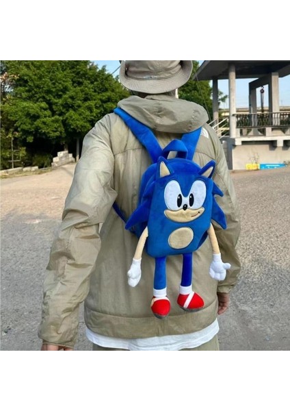 Sonic Peluş Çanta Süper Sonic Fare Kirpi Çocuk Oyuncak Sırt Çantası (Yurt Dışından)