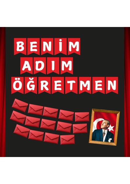 Benim Adım Öğretmen Öğretmenler Günü Pano Süsü