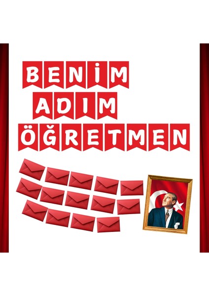 Benim Adım Öğretmen Öğretmenler Günü Pano Süsü