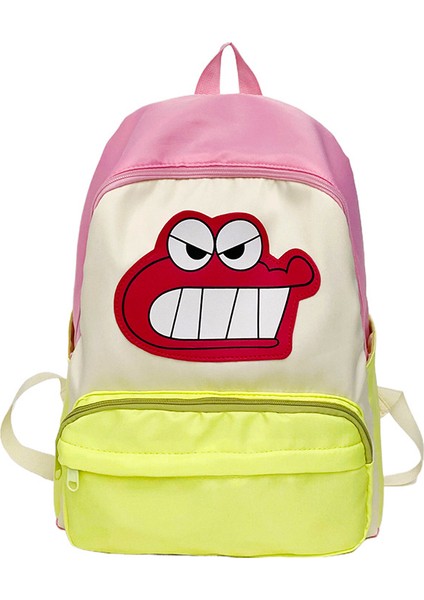 Büyük Kapasiteli Banliyö Sırt Çantasıyla Kontrast Oluşturan Sevimli Çizgi Film (Yurt Dışından)