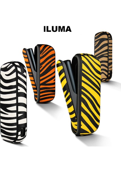 Yeni Zebra Deseni Iluma Koruma Kılıf & Kapak Sarı Renk