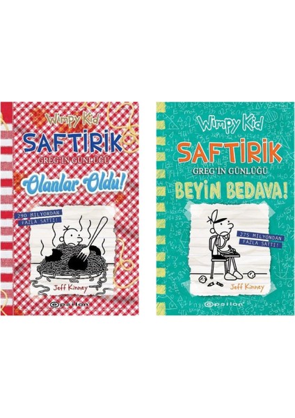 Saftirik Greg'in Günlüğü Beyin Bedava! - Olanlar Oldu! 2'li Set - Jeff Kinney