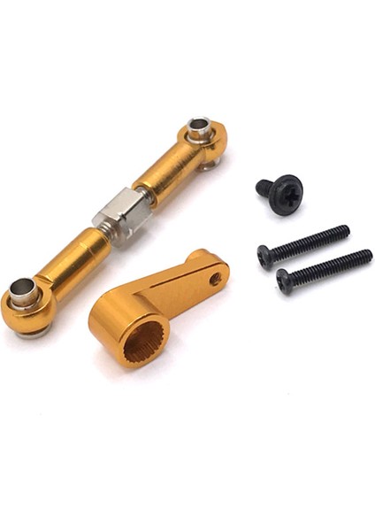 Metal Servo Kol ve Servo Bağlantı Çubuğu 144001 144010 124016 124017 124019 Rc Araba Yükseltme Parçaları Aksesuarları, 3 (Yurt Dışından)