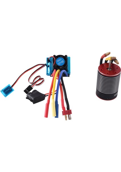 3650 Fırçasız Motor 3600KV ve 120A Esc, 1/8 1/10 Rc Araba Drift Yarışı Off-Road Için (Yurt Dışından)