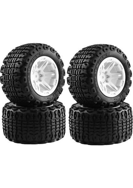 4 Adet 105MM 1.9 Jant Lastik Seti 1/10 Rc Paletli Araba Trx4 D90 Eksenel SCX10 Iı Iıı,a,beyaz (Yurt Dışından)