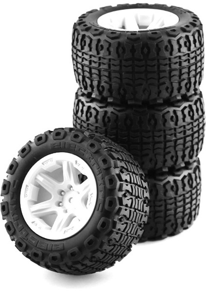 4 Adet 105MM 1.9 Jant Lastik Seti 1/10 Rc Paletli Araba Trx4 D90 Eksenel SCX10 Iı Iıı,a,beyaz (Yurt Dışından)