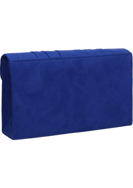 Kadın Iggy Süet Kadife Zarf Parti Balo El Çantası Clutch MAVI,5X13X22 cm (G x Y x U) (Yurt Dışından)