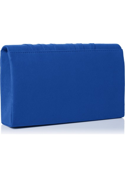 Kadın Iggy Süet Kadife Zarf Parti Balo El Çantası Clutch MAVI,5X13X22 cm (G x Y x U) (Yurt Dışından)