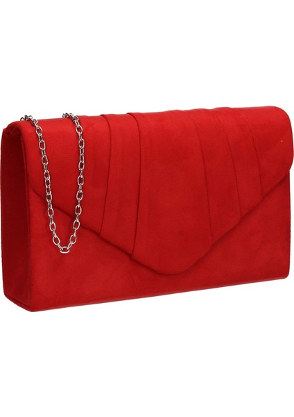 Kadın Iggy Süet Kadife Zarf Parti Balo El Çantası Clutch MAVI,5X13X22 cm (G x Y x U) (Yurt Dışından)