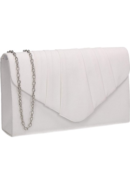 Kadın Iggy Süet Kadife Zarf Parti Balo El Çantası Clutch MAVI,5X13X22 cm (G x Y x U) (Yurt Dışından)