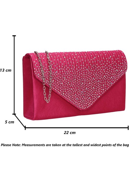 Bayan Zarf Tarzı Çanta Clutch Siyah (Yurt Dışından)