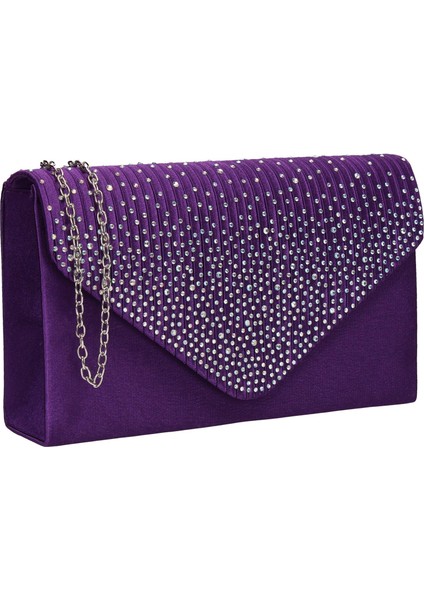 Bayan Zarf Tarzı Çanta Clutch Siyah (Yurt Dışından)