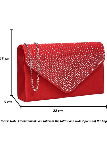 Bayan Zarf Tarzı Çanta Clutch Siyah (Yurt Dışından)