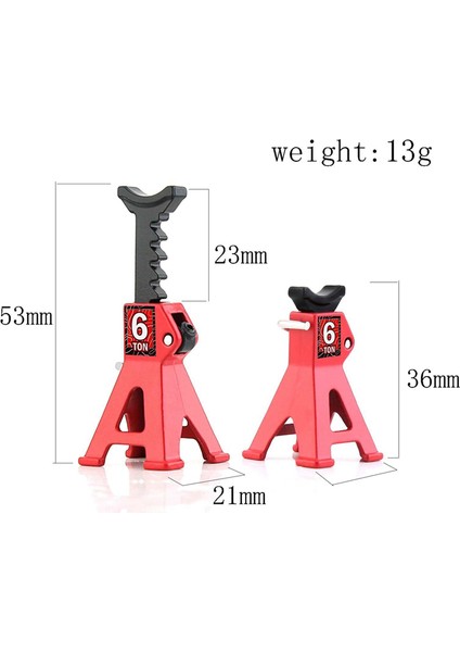 1/24 SCX24 FCX24 Rc Araba Kriko Standı Çift Raf Tamir Koruyucu Stand Adaptörü Lastik Değişimi Oyuncak Kaldırma, Sarı (Yurt Dışından) fiyatları