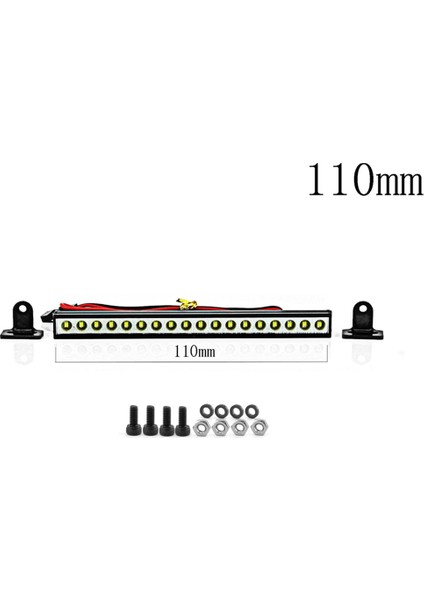 Rc Araba Tavan Lambası 9/18/25 LED Işık Çubuğu 1/10 Rc Paletli Trx4 Eksenel SCX10 90046 SCX24 Wrangler D90 Gövde, 110MM (Yurt Dışından) fırsatları